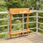 Preview: ARDEBO.de - Balkon-Stehtisch 90x37x122,5 cm Massivholz Akazie