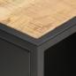 Preview: TV-Schrank mit Geschnitzter Tür 90x30x40 cm Raues Mangoholz