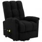 Preview: Massagesessel mit Aufstehhilfe Schwarz Stoff