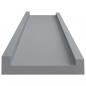 Preview: Bilderleisten 2 Stk. Grau 60x9x3 cm MDF