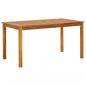 Preview: ARDEBO.de - Gartentisch 140x80x74 cm Massivholz Akazie