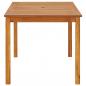 Preview: Gartentisch 140x80x74 cm Massivholz Akazie