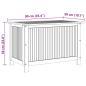 Preview: Gartenbox 90x50x58 cm Massivholz Akazie