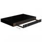Preview: Schweberegale 4 Stk. Hochglanz-Schwarz 40x23x3,8 cm MDF