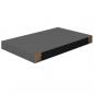 Preview: Schwebendes Wandregal Hochglanz-Grau 40x23x3,8 cm MDF