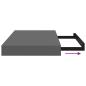 Preview: Schwebendes Wandregal Hochglanz-Grau 40x23x3,8 cm MDF