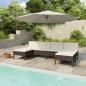 Preview: 6-tlg. Garten-Lounge-Set mit Auflagen Poly Rattan Braun