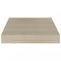 Preview: Schwebende Wandregale 4 Stk. Eichefarben 23x23,5x3,8cm MDF