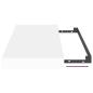Preview: Schwebende Wandregale 4 Stk. Weiß 50x23x3,8cm MDF