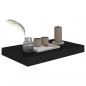 Preview: Schweberegale 4 Stk. Schwarz 40x23x3,8 cm MDF