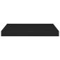 Preview: Schweberegale 2 Stk. Schwarz 50x23x3,8 cm MDF