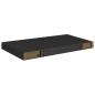 Preview: Schweberegale 2 Stk. Schwarz 50x23x3,8 cm MDF