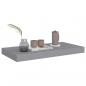 Preview: Schweberegale 2 Stk. Grau 50x23x3,8 cm MDF
