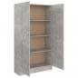 Preview: Bücherregal Betongrau 82,5x30,5x150 cm Holzwerkstoff