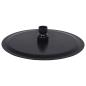 Preview: Regenbrause Edelstahl 20 cm Rund Schwarz