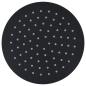 Preview: Regenbrause Edelstahl 20 cm Rund Schwarz