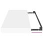 Preview: Schwebende Wandregale 2 Stk. Weiß 60x23,5x3,8cm MDF