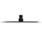 Preview: Regenbrause Edelstahl 25 cm Rund Schwarz