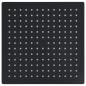 Preview: Regenbrause Edelstahl 30x30 cm Quadrat Schwarz