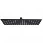 Preview: ARDEBO.de - Regenbrause Edelstahl 40x30 cm Rechteckig Schwarz