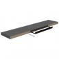 Preview: Schweberegale 4 Stk. Hochglanz-Grau 120x23,5x3,8 cm MDF