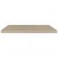 Preview: Schweberegale 2 Stk. Eiche-Optik 80x23,5x3,8 cm MDF
