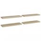 Preview: Schweberegale 4 Stk. Eiche-Optik 80x23,5x3,8 cm MDF