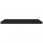 Preview: Schweberegale 2 Stk. Schwarz 90x23,5x3,8 cm MDF
