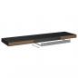 Preview: Schweberegale 2 Stk. Schwarz 90x23,5x3,8 cm MDF