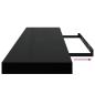 Preview: Schweberegale 4 Stk. Schwarz 90x23,5x3,8 cm MDF