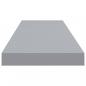 Preview: Schwebende Wandregale 4 Stk. Grau 90x23,5x3,8cm MDF