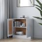 Preview: Bücherschrank Hochglanz-Weiß 82,5x30,5x80 cm Holzwerkstoff