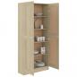 Preview: Bücherschrank Sonoma-Eiche 82,5x30,5x185,5 cm Holzwerkstoff