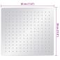 Preview: Regenbrause Edelstahl 304 30x30 cm Quadrat