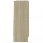 Preview: Vitrinenschrank Sonoma-Eiche 82,5x30,5x80 cm Holzwerkstoff
