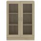 Preview: Vitrinenschrank Sonoma-Eiche 82,5x30,5x115 cm Holzwerkstoff