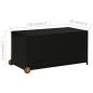 Preview: Garten-Auflagenbox Schwarz 120x65x61 cm Poly Rattan