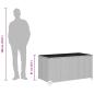 Preview: Garten-Auflagenbox Schwarz 120x65x61 cm Poly Rattan