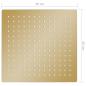Preview: Regenbrause Edelstahl 30x30 cm Quadrat Golden