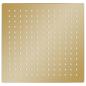 Preview: Regenbrause Edelstahl 30x30 cm Quadrat Golden