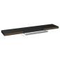 Preview: Schweberegale 4 Stk. Schwarz 120x23,5x3,8 cm MDF