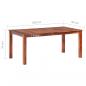 Preview: Esstisch 180x90x76 cm Massivholz