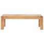 Preview: Couchtisch 110x60x35 cm Massivholz mit Honigfarbenem Finish
