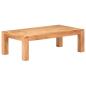 Preview: Couchtisch 110x60x35 cm Massivholz mit Honigfarbenem Finish