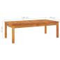 Preview: 4-tlg. Garten-Lounge-Set mit Auflagen Creme Massivholz Akazie