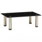 Preview: ARDEBO.de - TV-Tisch 40x35x17 cm Schwarz Hartglas