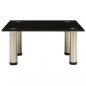 Preview: TV-Tisch 40x35x17 cm Schwarz Hartglas