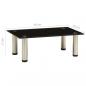 Preview: TV-Tisch 40x35x17 cm Schwarz Hartglas