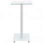 Preview: Beistelltisch U-Form Transparent 45x30x58 cm Hartglas   