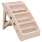 Preview: Hundetreppe Klappbar Creme 62x40x49,5 cm 